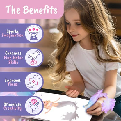 BSCOOL Mermaid Sticker Book Activity Book for Kids Girls - color: Sticker Dress Up Mermaid