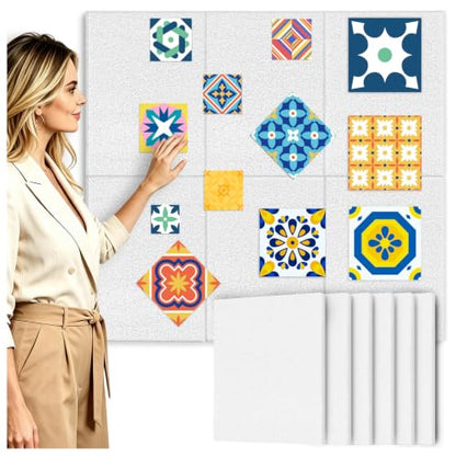 BXI Quilt Design Wall, Thick Sturdy Flannel Quilters Design Board, 16 x 12 x 0.5 inches, 6 Pcs, Portable Quilting Wall Panels Hold Fabric Firmly, Sewing Quilting Supplies for Quilt Block Projects - size: S
