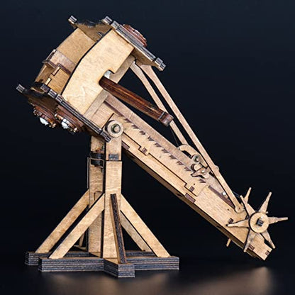 YAQUMW The MINI Roman Ballista Europe Medieval Siege Chariot Wooden Catapult DIY 3D Puzzles Model Kits STEM Projects Tabletop Toys
