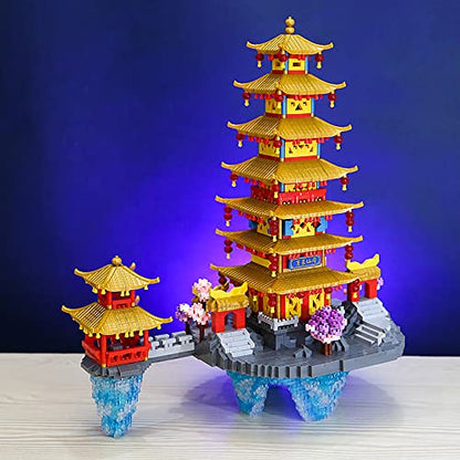 Penglai Asgard Micro Brick Building Set (5146 Pieces) – Famous Chinese Fable Architecture Model Educational Toy Gift for Kids and Adults - color: Penglai Asgard