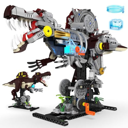 Mechanical Spinosaurus Dinosaur Building Set with Lights for Boys - color: Spinosaurus