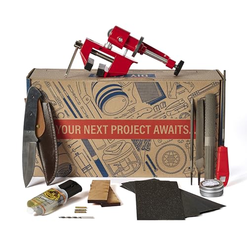 Man Crates Knife Making Kit, DIY Knife Crafting Gift Set for Men, Dad - style: Knife