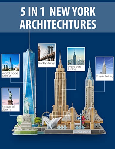 CubicFun 3D Puzzles for Kids Ages 8-10 - New York City - color: New York