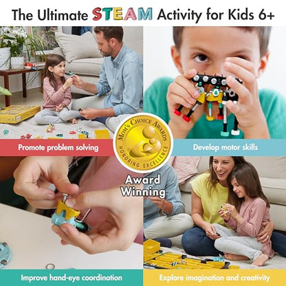 The Off Bits Educational STEM Toys for 6+: Robot Toy Building Sets, 3-in-1 Engineering Kit for Boys and Girls, Build Your Own STEM Building Toys with Endless Possibilities (Family Kit) - style: Family Kit