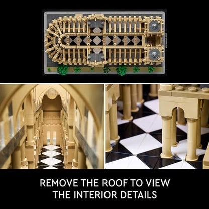LEGO Architecture Notre-Dame de Paris Replica, Architectural Model Kit, Collectible Building Set for Adults, Build and Display Souvenir, Gift Idea for Lovers of History, Travel and Art, 21061