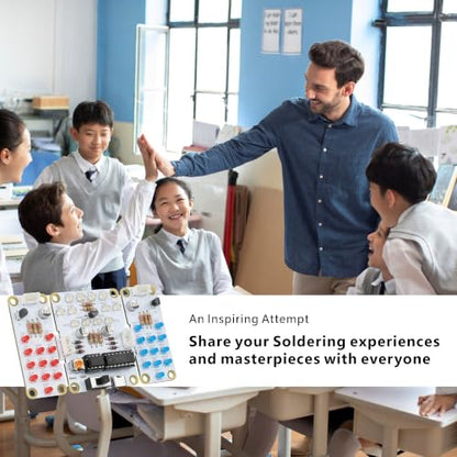 Soldering Practice Kit, 3-Color Split LED for Beginners