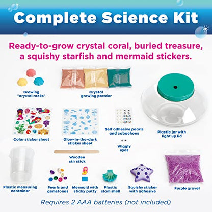 Creativity for Kids Crystal Mermaid Terrarium Kit - STEM Projects for Kids, Arts and Crafts for Girls and Boys (Ages 6+) - style: Mermaid Terrarium