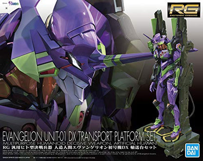 Bandai Hobby - Evangelion - Evangelion Unit-01 DX Transport Platform Set, Bandai Spirits RG Model Kit - style: Futuristic