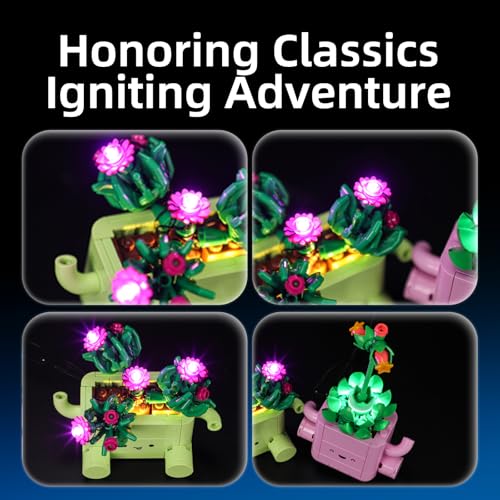 YEABRICKS LED Light for Lego-11506 Botanical Rocking Plants Building Blocks Model (Building Set NOT Included) - style: Only Light LEGO 11506 Rocking Plants