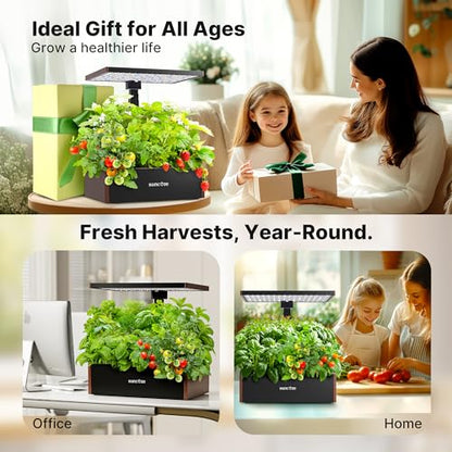 SUNCOZE Smart Hydroponics Growing System, 20 Pods, 25 in Adjustable Height - color: Black