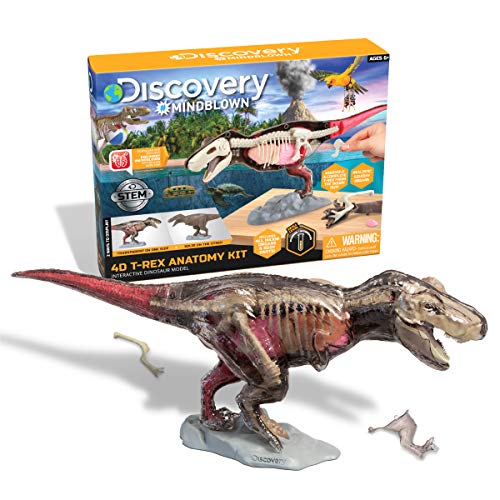 Discovery™ 4D T-Rex Anatomy Kit, Jurassic Dinosaur Puzzle Figure, Interactive Archaeology & Paleontology Model, Learn Science & Biology, Fun & Educational STEM Toy Gift for Kids Ages 6+