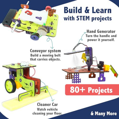Butterfly EduFields 70+ STEM Robotic Projects Kit for Kids Age 8-10-12-14 - style: 70+ Tinker Lab Kit