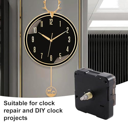 EMOON 2-Pack Quartz Clock Movement Replacement, Battery Operated Silent Clock Mechanism Kit for DIY Wall Clock Repair & Custom Clocks, Total Shaft Length 2.2*2 - size: Total Shaft Length 2.2 inches*2