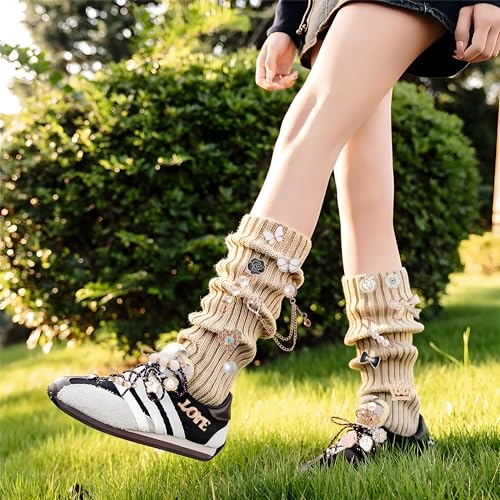 Junk Sock Charms Kit, Brooches and Pins for Women, Bag Charms Safety Pins - color: Gold