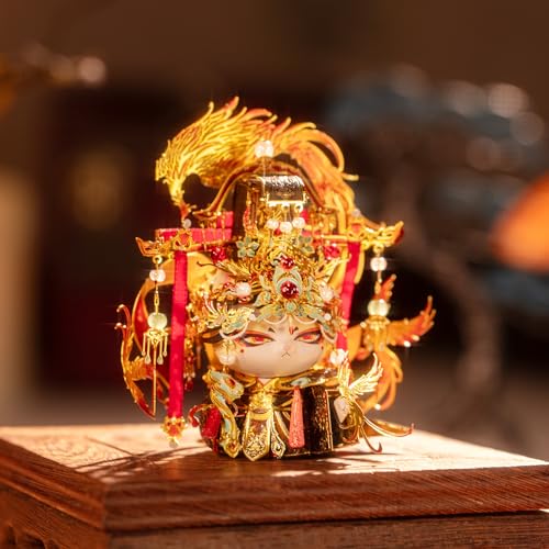 MU 3D Metal Puzzles for Adult Building Miyue Empress Dowager Kitten Kitty, Cat Themed Metal Models Kits Miniature Build, Assembling DIY Sets Hobby Birthday New Year Gifts Home Desk Office Decor - style: Miyue
