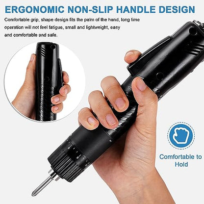 MXBAOHENG Electric Screwdriver Torque Adjustable 5mm Bit AC 110-220V - size: 101