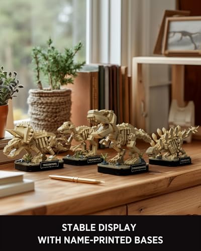 Nifeliz Mini Dinosaur Fossil Collection Building Set, NF10360 - color: Mini Fossils: 4 Pack