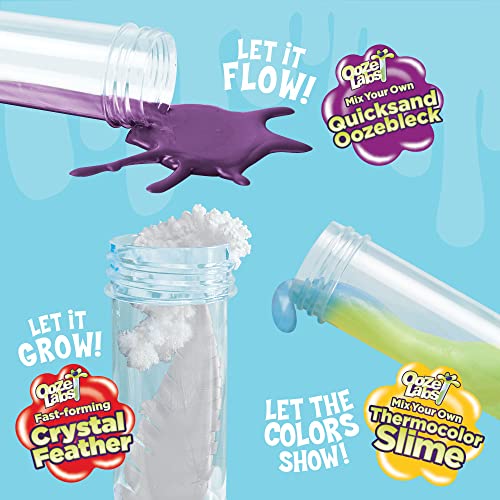 Thames & Kosmos Ooze Labs: Big Box of Science | 5 Fun, Simple, Safe STEM Experiments | DIY Slimes, Crystal Feather, Instant Snow, Oobleck | Great Party Favors, Easter Basket Goodie, Stocking Stuffers
