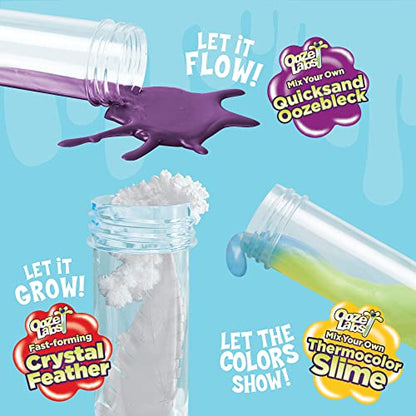 Thames & Kosmos Ooze Labs: Big Box of Science | 5 Fun, Simple, Safe STEM Experiments | DIY Slimes, Crystal Feather, Instant Snow, Oobleck | Great Party Favors, Easter Basket Goodie, Stocking Stuffers