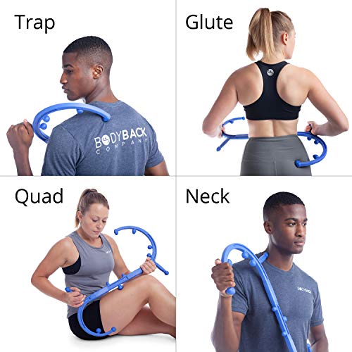 Body Back Buddy Elite Back Massager & Neck Massager for Pain Relief, Blue - color: Blue, size: Elite