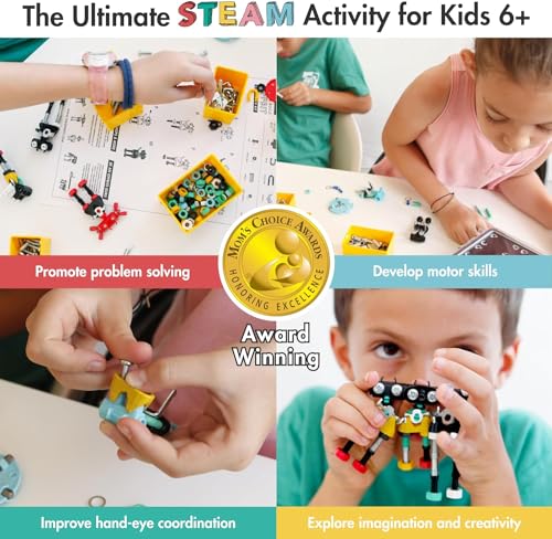 The Off Bits Educational STEM Toys for 6+: Robot Toy Building Sets, 3-in-1 Engineering Kit for Boys and Girls, Build Your Own STEM Building Toys with Endless Possibilities (Educational Kit) - style: Educational Kit