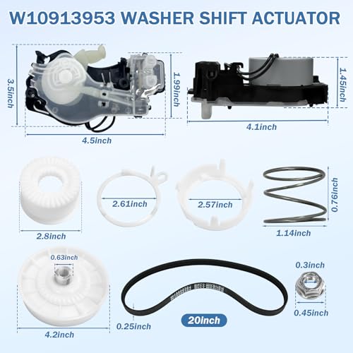 Upgraded W10913953 W11481722 Washing Machine Shift Actuator Repair Kit