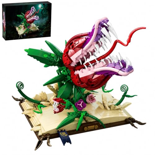 Ancient Magic Book & Cannibal Flower Building Block Set - color: Magic Book