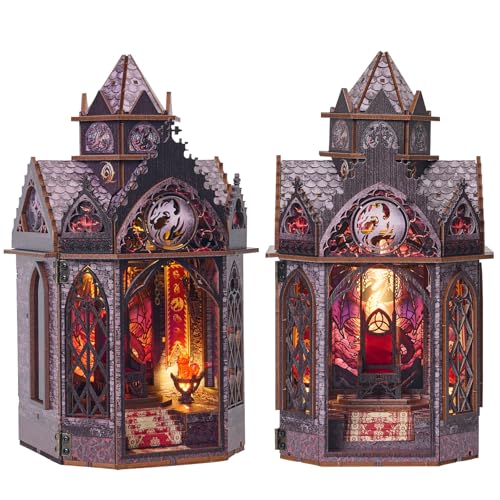Spilay DIY Miniature House Kit for Adults, Miniature Dollhouse Kit - color: Spire of the Wyrm