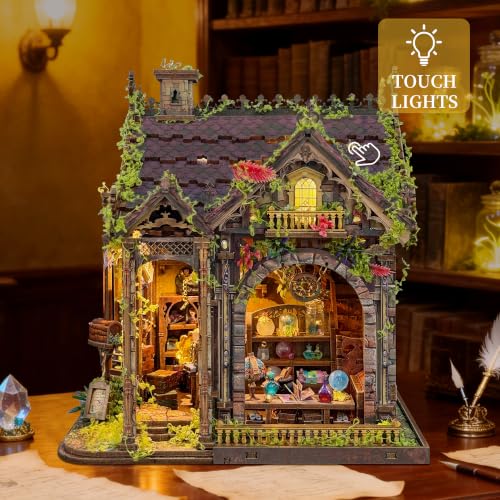Book Nook Kit DIY Miniature House 3D Wooden Puzzle - Myriad Realms Club - color: Myriad Realms Club