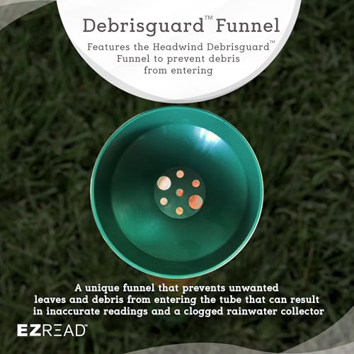 Headwind EZRead 26” Giant Professional Outdoor rain Gauge, USA Made Heavy Duty All Weather Freeze Proof mountable with Float, Hunter Green (820-0019) - color: Hunter Green, size: 26-Inch