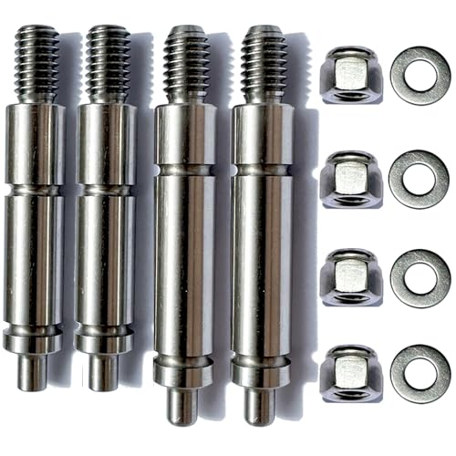 W10359269 W10359270 Dryer Left and Right Side Shafts Kit，Dryer Roller Shaft Set kits,Dryer Roller Shaft has been reinforced,Longer Life Than WP (2set) - style: 2set
