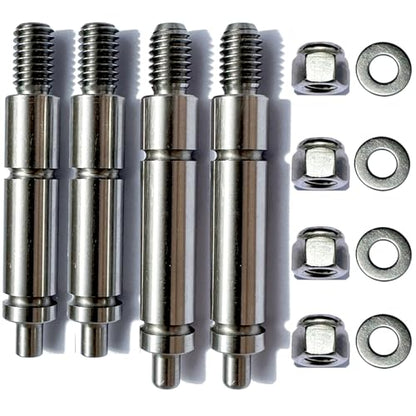 W10359269 W10359270 Dryer Left and Right Side Shafts Kit，Dryer Roller Shaft Set kits,Dryer Roller Shaft has been reinforced,Longer Life Than WP (2set) - style: 2set
