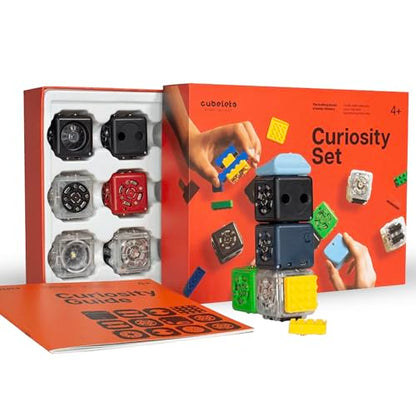 CUBELETS Modular Robotics Robot Blocks with 11 Robot Cubes - Curiosity Set for Home Robotics Kit - Kids STEM Kits - Kids Engineering Kit