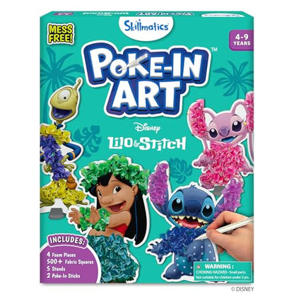 Skillmatics Poke-in Art – Lilo & Stitch, Wood Craft Kit, Gift for Kids - style: 5. Disney's Lilo & Stitch