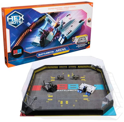 HEX BOTS BattleBots Arena Bite Force & Blacksmith, Remote Control Robot Toys for Kids with Over 20 Pieces, STEM Toys for Boys & Girls Ages 8 & Up, Batteries Included