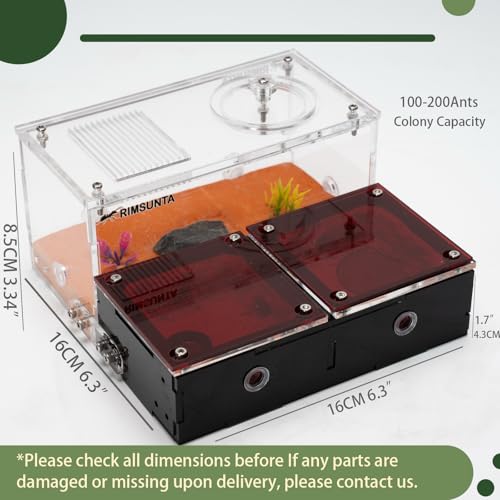 Terra Core Expandable Dual Chamber Formicarium Ant Nest with Starter Kit - size: Terra Core Series-Expandable Dual Chamber