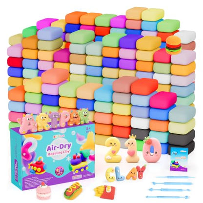 ARTPAR Air Dry Clay for Kids,210 Colors Modeling Magic Clay Art Crafts Kit - color: 210 colors