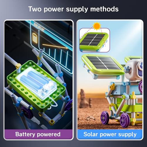 25PCS Circuit Blocks Board for Kids,Build 64 Projects,with 434 PCS STEM Toys,Build 36+ Robot Models with Solar Power, Gears & Sensors,Educational STEM Toys, Great Gift for Toddler Boys & Girls