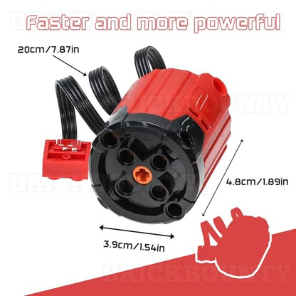 46pcs Technic-Motor Set with Red-Burst-Monster-Motor Wide Compatibility