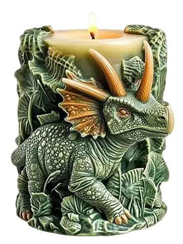 Large Dragon Animal Cylinder Molds Silicone Wave Spiral Candle Mold - Silicone Resin Casting Molds for Candle & Resin & Soap Craft Supplies - color: xre-GJ-111