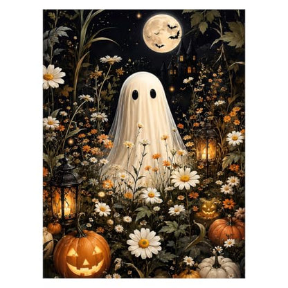 Halloween Diamond Art Kits for Adults, Ghost Diamond Painting, 12x16 Inch - color: 02-Halloween, size: 12X16 inch