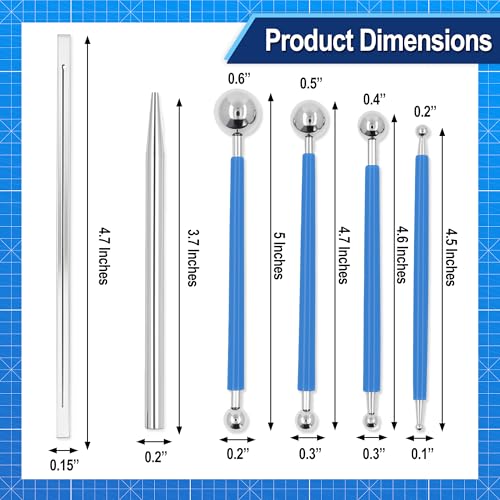 Mandala Crafts 23 PC Model Building Hobby Tools Kit for Plastic Miniatures - style: 3D Metal Model Tool 25 PCs
