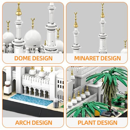 Sheikh Zayed Grand Mosque Building Blocks Set - style: Sheikh Zayed Mosque