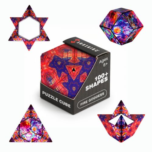 Shashibo DODECA Magnetic Puzzle Cube, Stress Relief Fidget Toy - color: Fire Goddess, size: DODECA