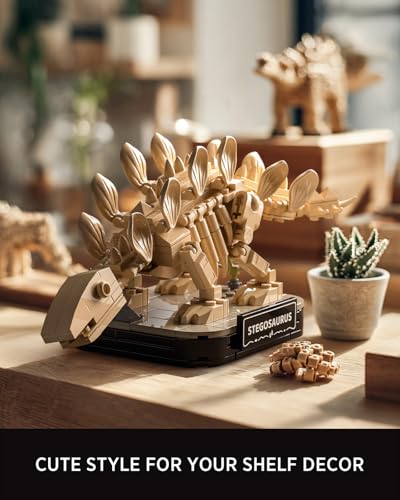 Nifeliz Mini Stegosaurus Dinosaur Fossils Building Set, NF10360C - color: Mini Stegosaurus