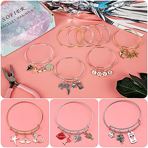 Sofier Bracelet Making Kit DIY Jewelry Supplies 542pcs for Teen Girls Women - color: Multiple