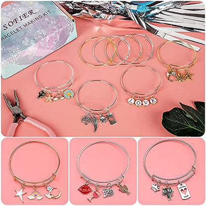 Sofier Bracelet Making Kit DIY Jewelry Supplies 542pcs for Teen Girls Women - color: Multiple