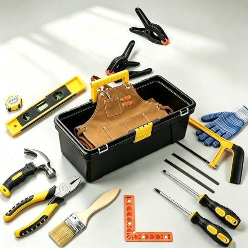 Kids Real Tool Starter Kit, Construction Toys With Tool Bag, Belt, Hammer, Safety Goggles, Pliers, Wrench - DIY Set for Boys & Girls Beginner Learning Gift, 12-Piece - size: 11 Pieces