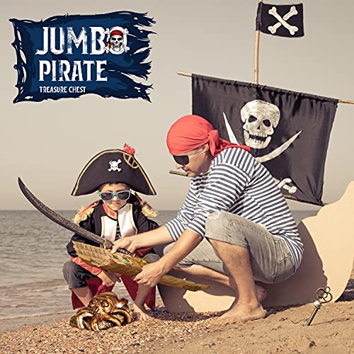 Jumbo Pirate Dig Kit - 12 Treasures, Gems&Coins, Pirate Toys for Kids Gift - style: Jumbo Pirate Dig Kit