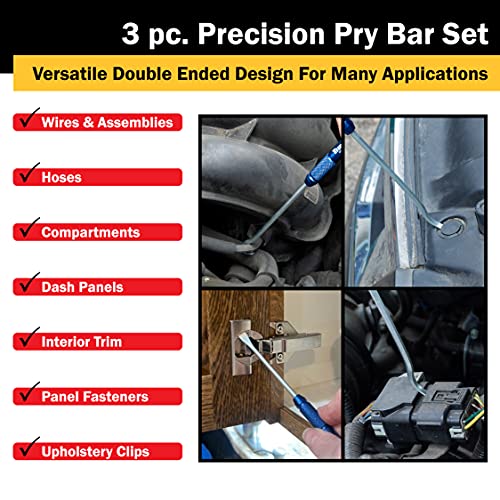 Titan Tools 85504 3-Piece Precision Pry Bar Tool Set s - style: 3-Piece Set